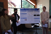 Claire Wellwood, Max Xie, Tony Butorovich  presenting their poster