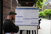 Poster session outside Humanities building