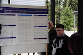 Poster session outside Humanities building